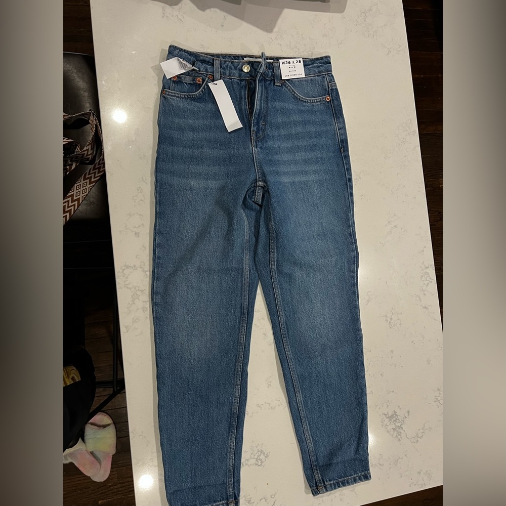 NWT Topshop Mom jeans Petite